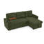 Modern Chenille Multi-functional Pull-Out Bed Sofa with Retractable Table and LED Lighting USB Charging Ports and Cup Holders-738914095