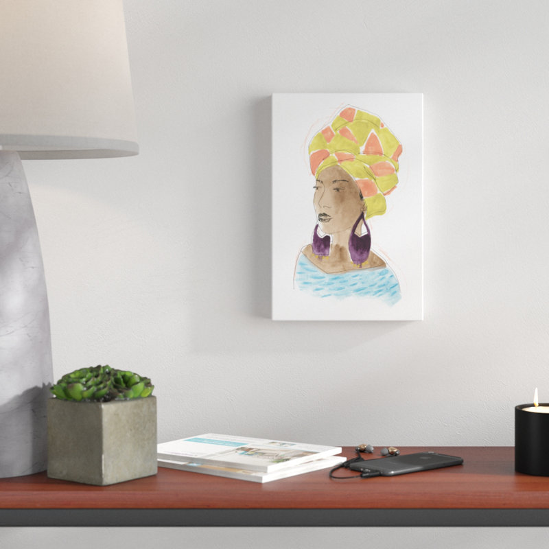 'Strong and Beautiful IV' by June Erica Vess - Painting Print, 30cm H x 20cm W, Wrapped Canvas