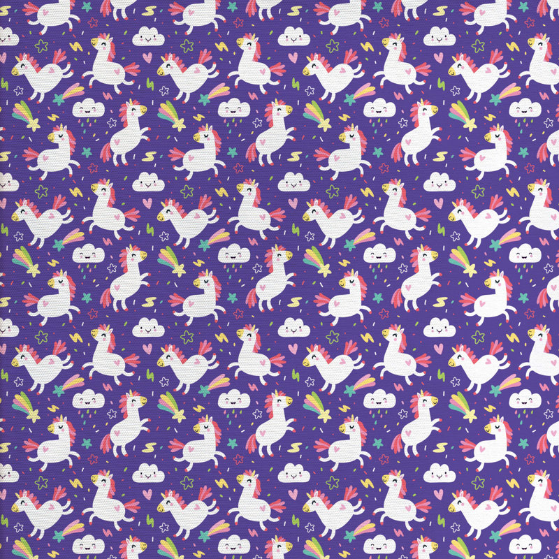 Tissu licorne, H 36 po x l 58 po x P 1 po