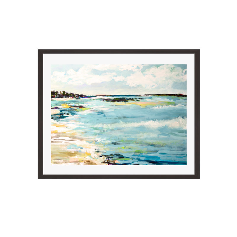 Beach Surf III by Karen Fields, Espresso, 36"H x 36"W