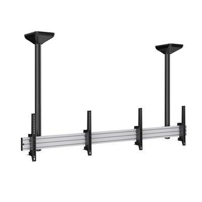 Support de plafond multi-écrans Black Tilt pouvant supporter jusqu'à 110 lb