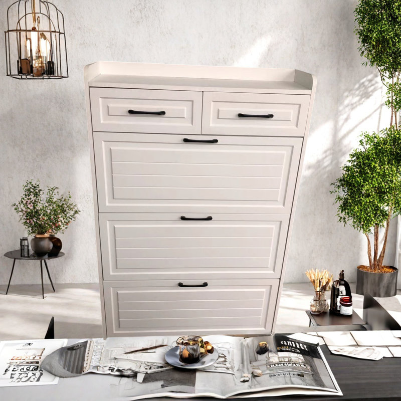 24 Pair Shoe Storage Cabinet