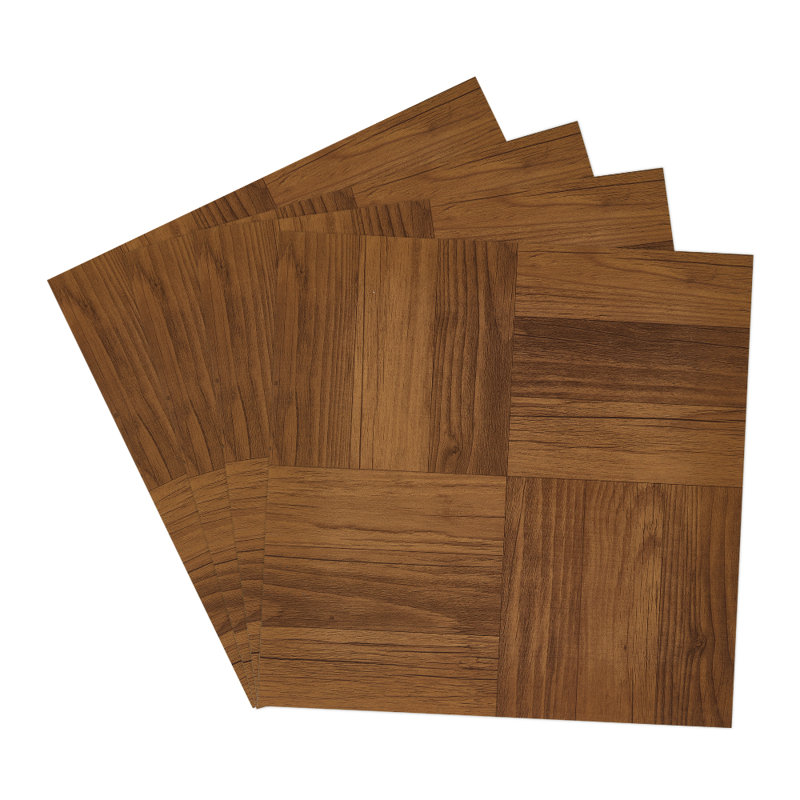30.48 X 30.48 Cm Plastic Tile In Brown, Oak