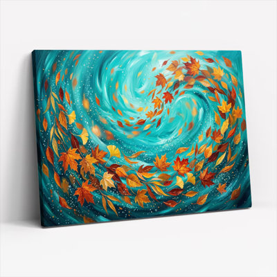 Ensemble de 1 tableau sur toile « Tourbillon d'automne »
