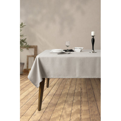 Durable Tablecloth, 100% Polyester, 59.1 x 98.4 inches | Grey | No Ironing Needed, Easy Clean, Machine Washable at 86-104°F | Perfect for Dining Room, Parties, and Everyday Use | Stylish and Functional