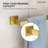 4-Piece Decorative Bathroom Hardware Set Towel Bar, TP Holder, Robe Hook-104823082