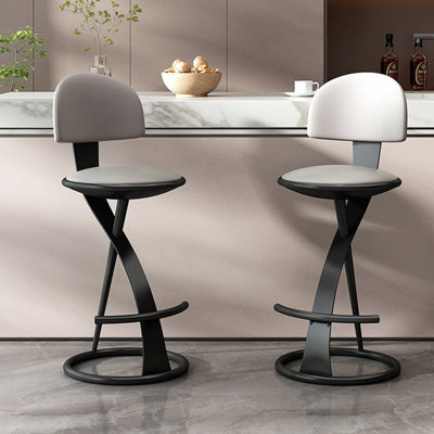 Chaise d'appoint noire (dossier de 6)