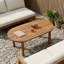  Table Top Natural Solid Teak Wood Modern Surface Dining Indoor Outdoor-608791647