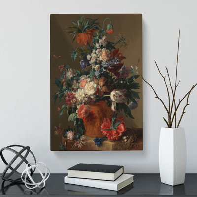 Still Life With Flowers Vol.13 by Jan Van Huysum - Wrapped Canvas Print
