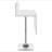Alameda Chrome and White Adjustable Bar Stool