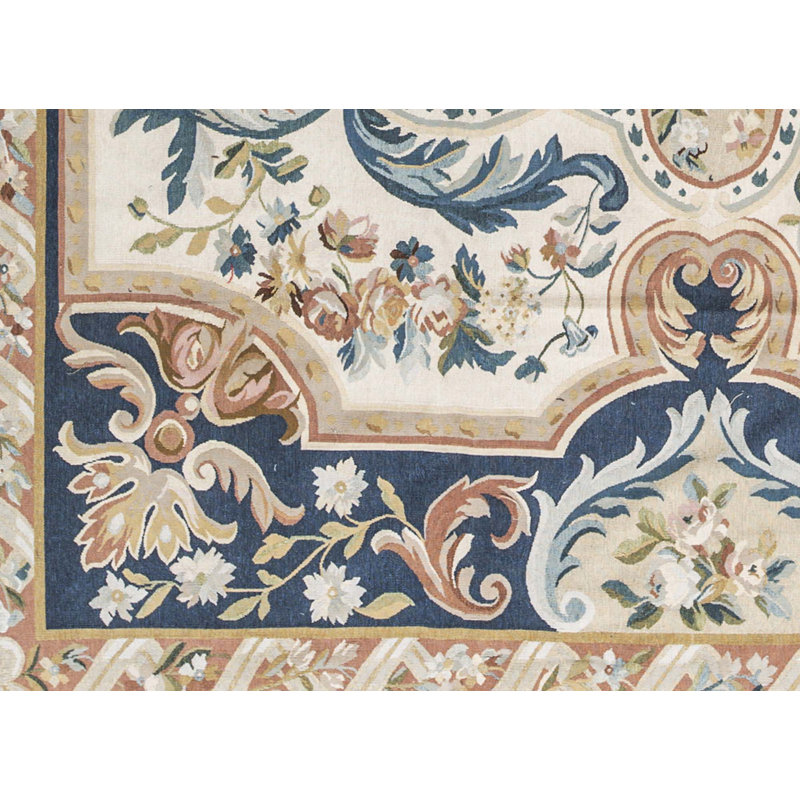 Hand-Knotted High-Quality Beige Area Rug