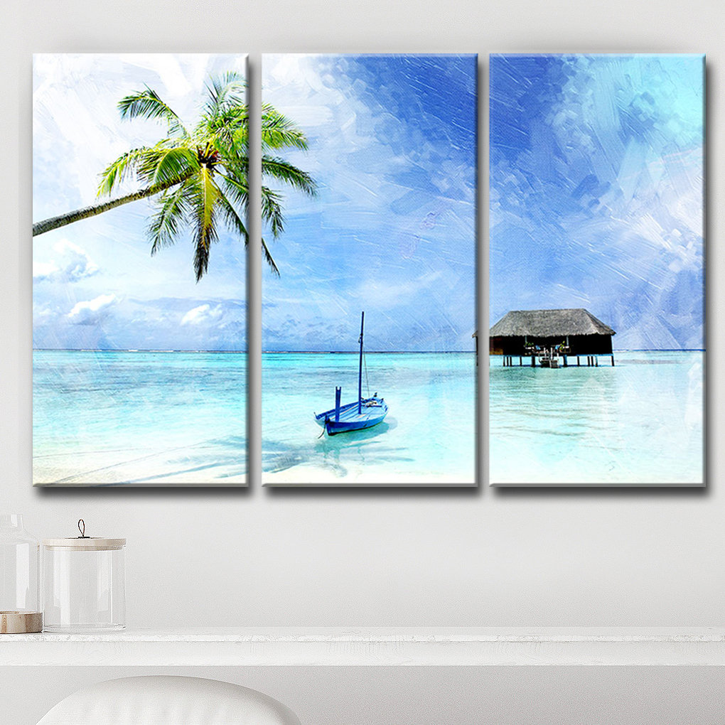 " Tropical " by Tristan Scott 3 - Pieces Bay Isle Home™