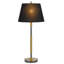 Lampe de table Siu 30 po, poteau mince en métal avec fleuron, abat-jour-103134220-103134221