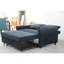 Canapé-lit de 57,48 po de large taille en tissu bleu marine avec dossier réglable, causeuse moderne pour salon-118020520