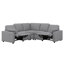 Canapé modulaire inclinable électrique 89 "avec ports USB, canapé modulaire avec deux tiroirs de rangement-1379834123