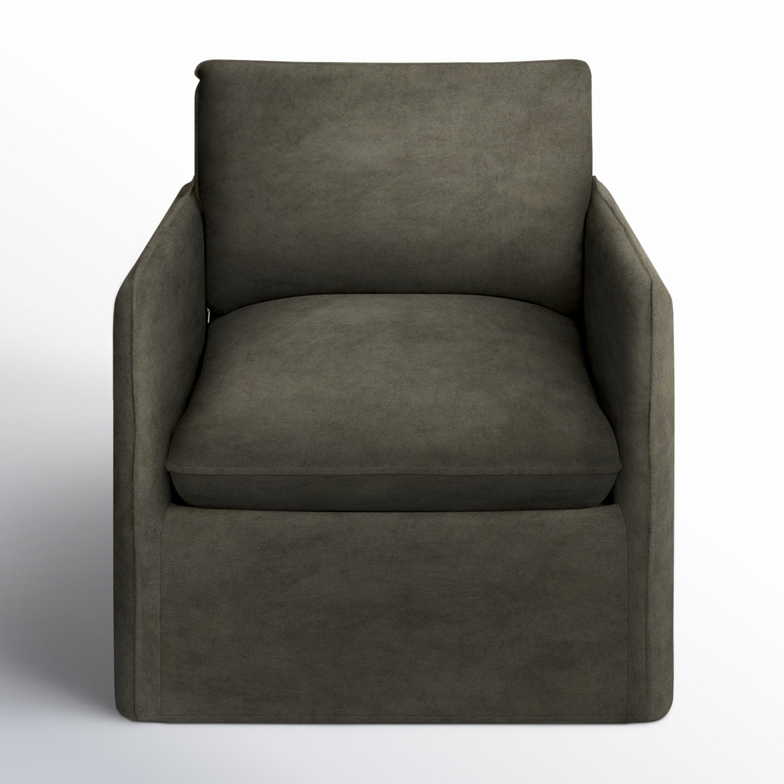 Bellatrix Upholstered Armchair, Bella Ash Performance Velvet
