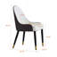 Ensemble de 2 chaises de salle à manger modernes avec un design ergonomique et un revêtement en fer doux-571789042