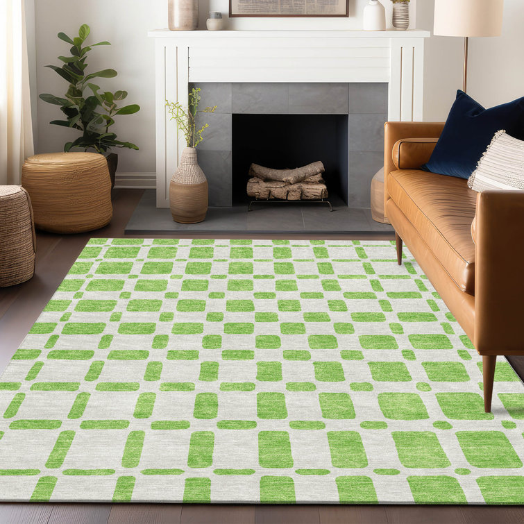 Malek Indoor/Outdoor Area Rug with Non-Slip Backing