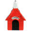 Gibson Peanuts Classic Snoopy Dog House Durastone 11.2In Cooke Jar In Red