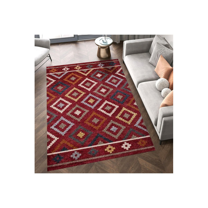 Tapis décoratif à base tissée foncé Northern Collection, Tapis de couloir 3 pi 3 po x 9 pi 10 po
