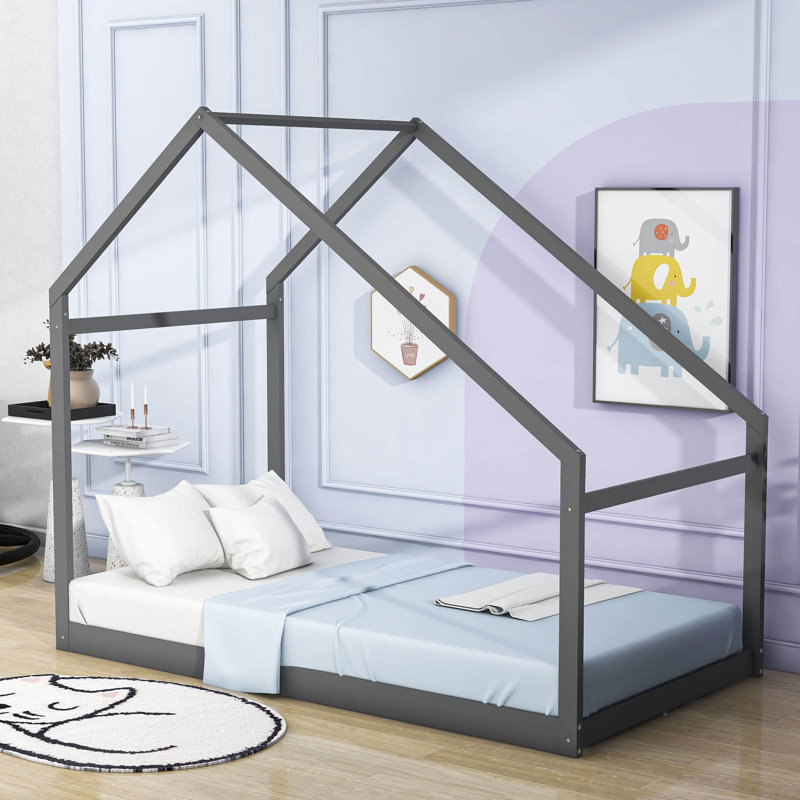 Lit Drumbasole House, gris, Simple