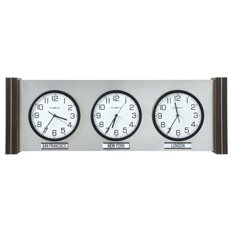 Sienna Wall Clock, Silver