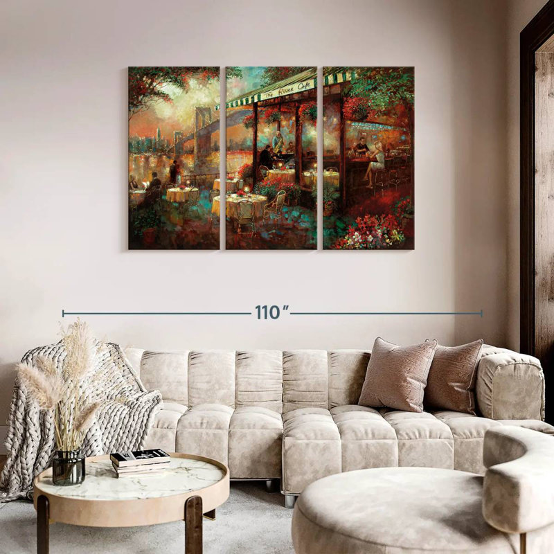 Yarlin The River Cafe, 48" H x 74" W