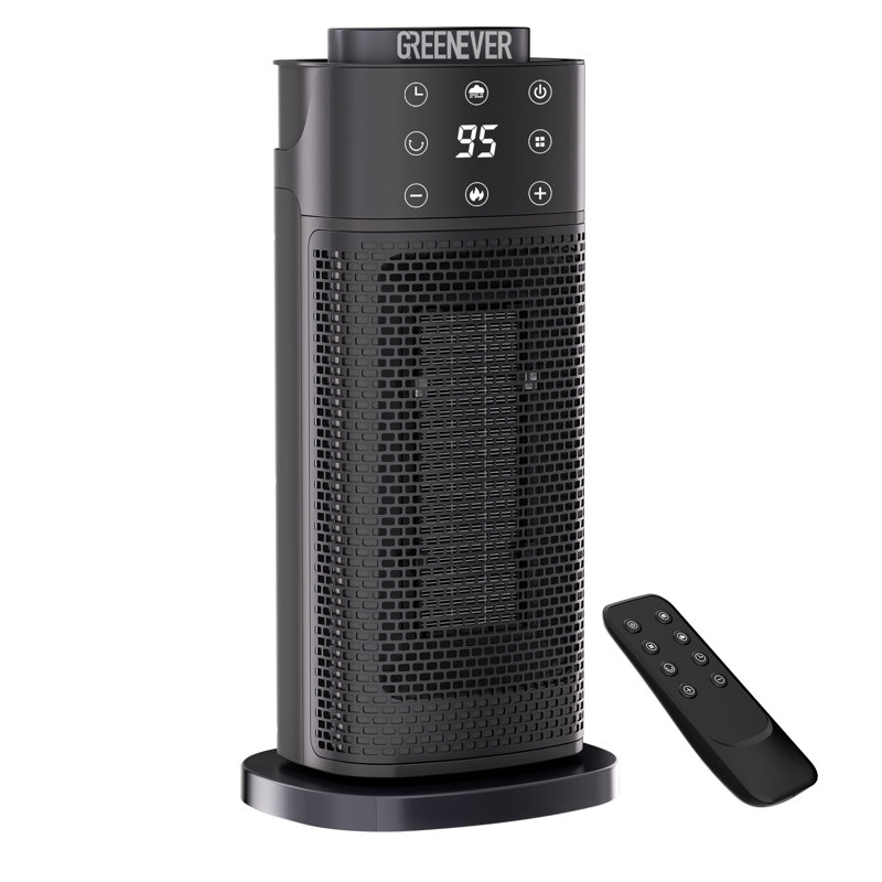 Space Heater Indoor with Humidifier PTC Electric Heaters with Remote Oscillation Timer 1500W Fast Heating