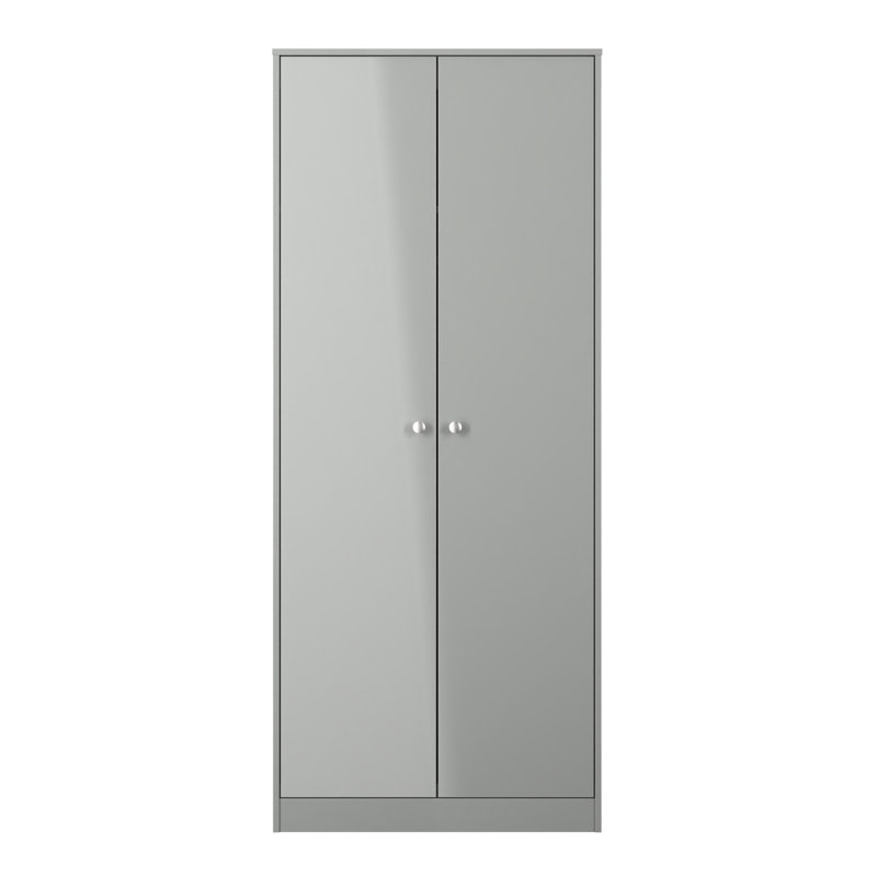 Bhargavi Manufactured Wood Wardrobe, Uniform Grey/Dusk Grey