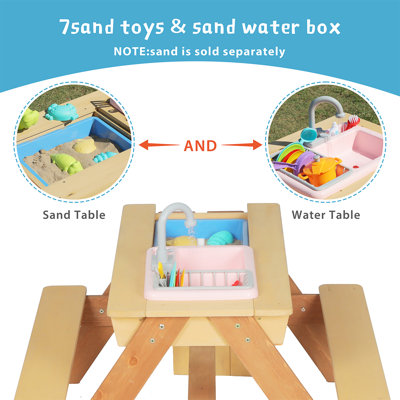 Wooden Kids Picnic Table
