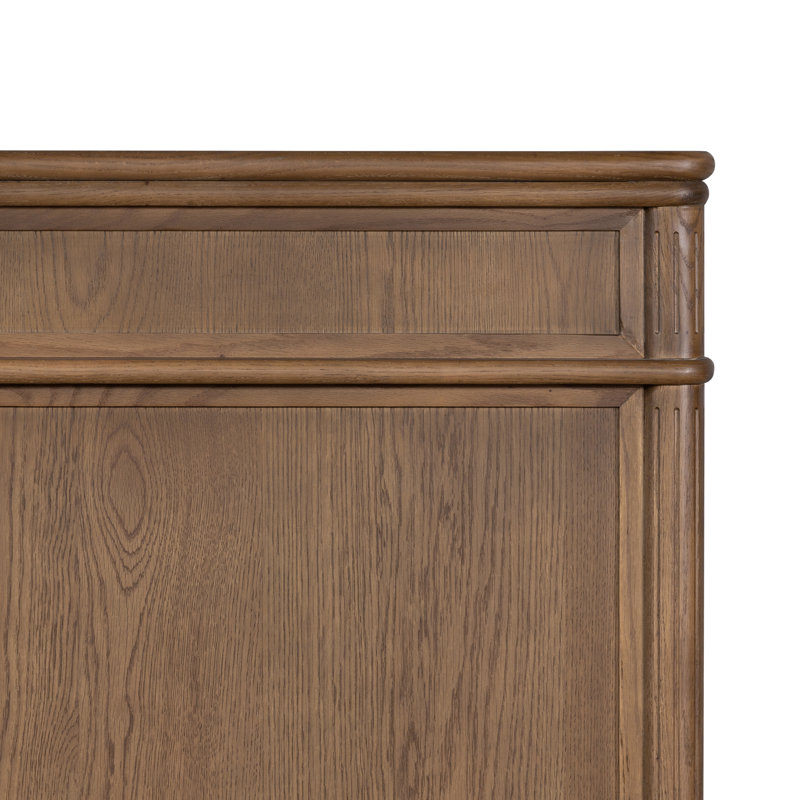 Toulouse Bed, Toasted Oak, King