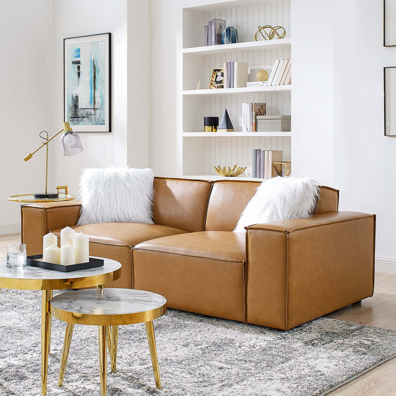 Causeuse en cuir Modway Restore