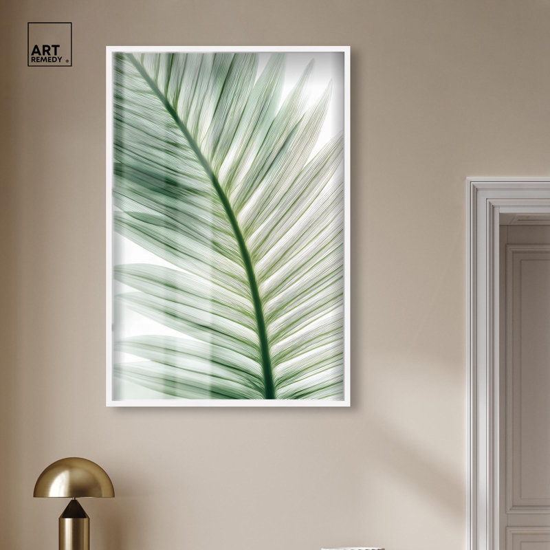 Forest Coast I, Shadowbox, impression d'art mural côtier par Art Remedy, cadre blanc, 31 x 46, 46" H x 31" W, White Frame