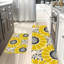 Tapis de cuisine jaune tournesol, 2 pièces, pour la cuisine et la salle à manger