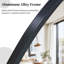 Oval Aluminum Frame Wall Mirror-1524861087