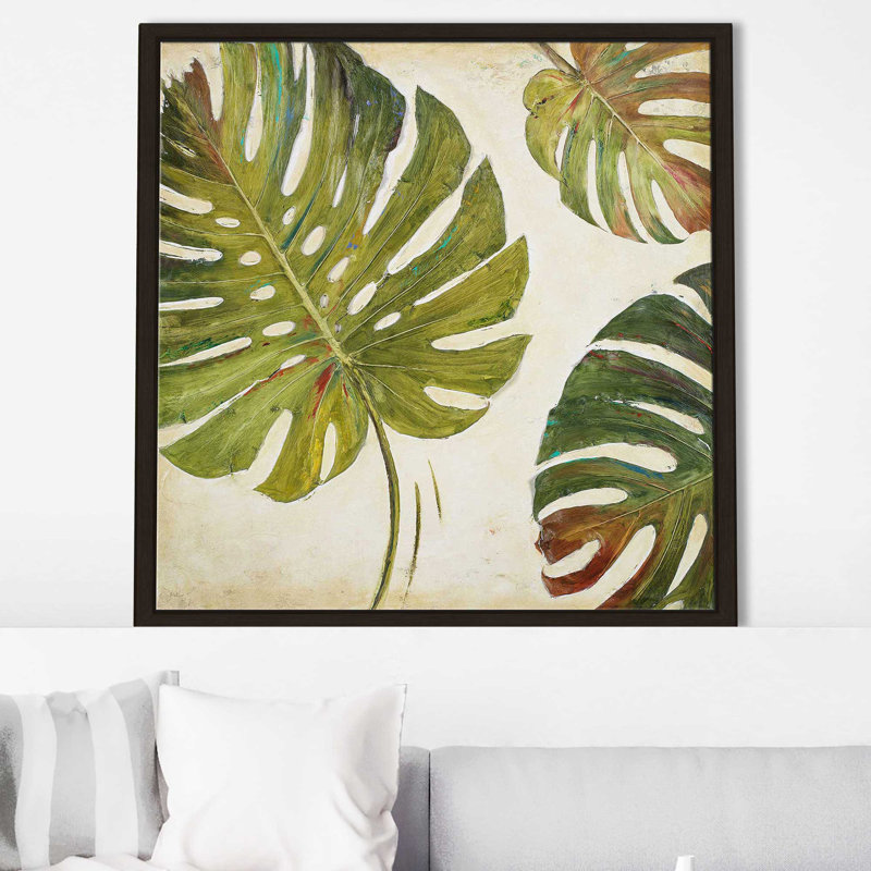 «Organic I» par Patricia Pinto - Peinture, Cadre flottant espresso, H 39,5 po x l 39,5 po x P 2 po