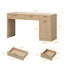Bureau de direction 60 "avec tiroirs cannelés, bureau à domicile en bois avec armoire de rangement-66747397