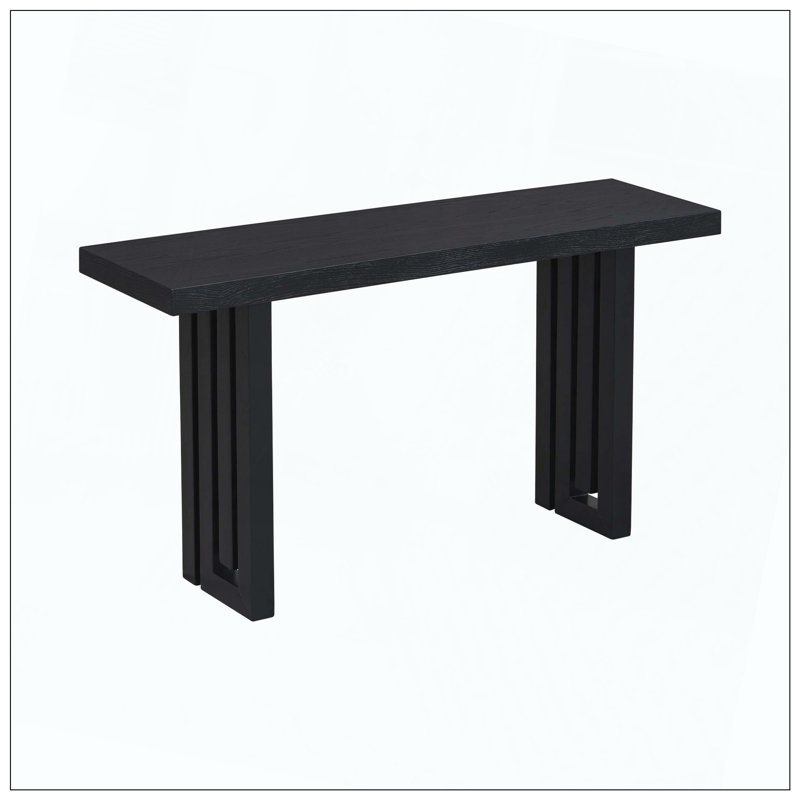 Console en placage de chêne à conception unique et polyvalente