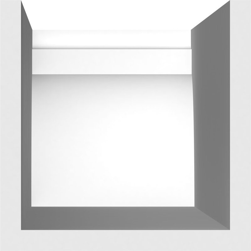 Queue de chevron standard en PVC de qualité architecturale Yorktown, H 6 po x L 6 po x P 42 po