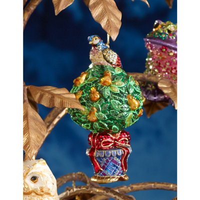 7'' Handmade Glass Animals Holiday Shaped Ornament