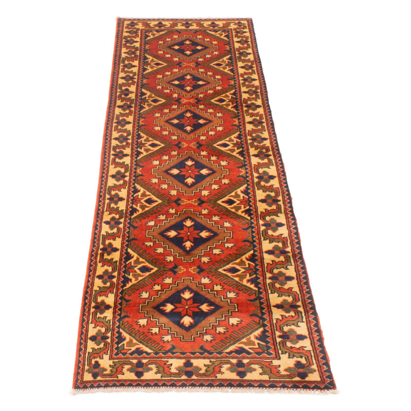 Tapis de couloir en laine foncé 2 pi 8 po x 9 pi 7 po Kargahi