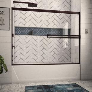Porte de baignoire semi-encadrée 68 "x H 57,36"