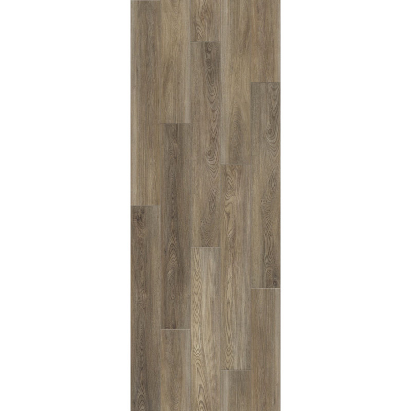 Plancher de vinyle imperméable de luxe Shaw Stablitas l 7 mm x l 7 po x L 48 po, Adossé