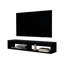 Central Floating Media Rack In Melamine With Two Shelves. Wengue-780355028