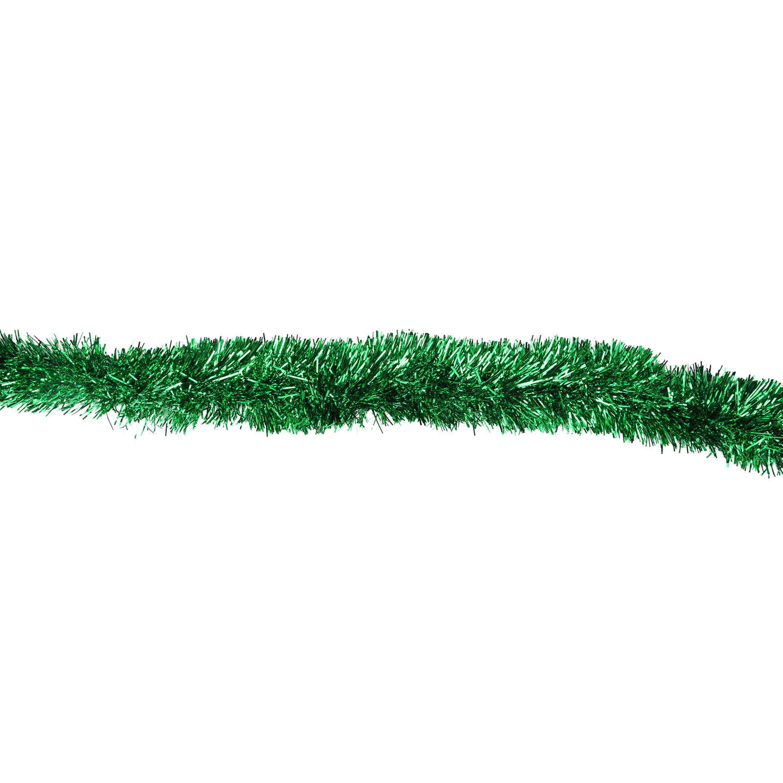 12' Snowblush Tinsel Christmas Garland, Green