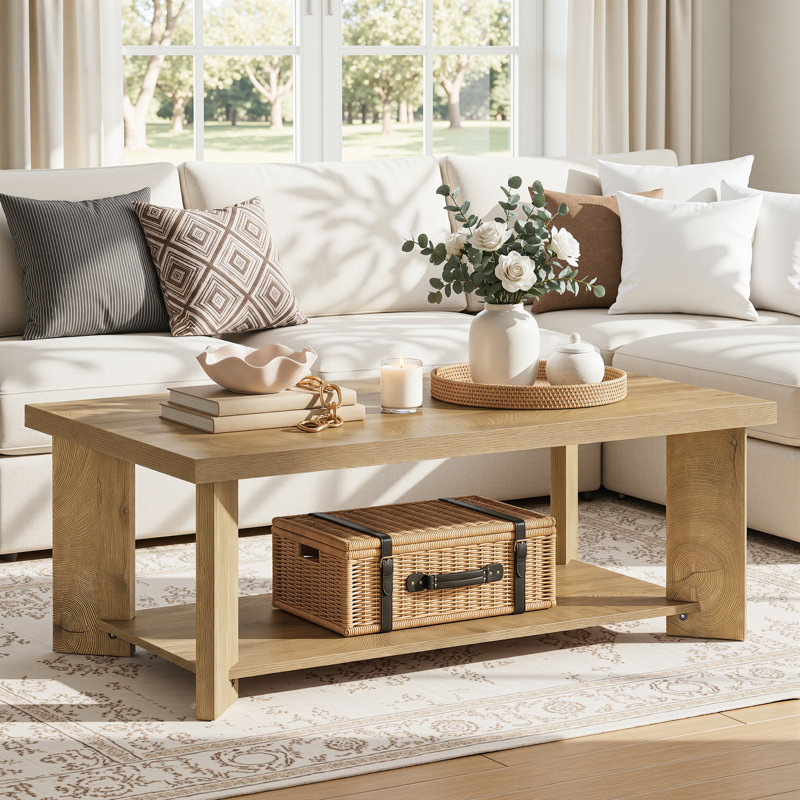 Table basse 47,24 "avec rangement ouvert