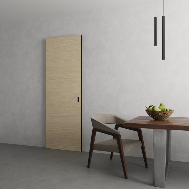 Grange cachée avec bords noirs | Planum 0010, Chêne clair, 36 po x 84 po
