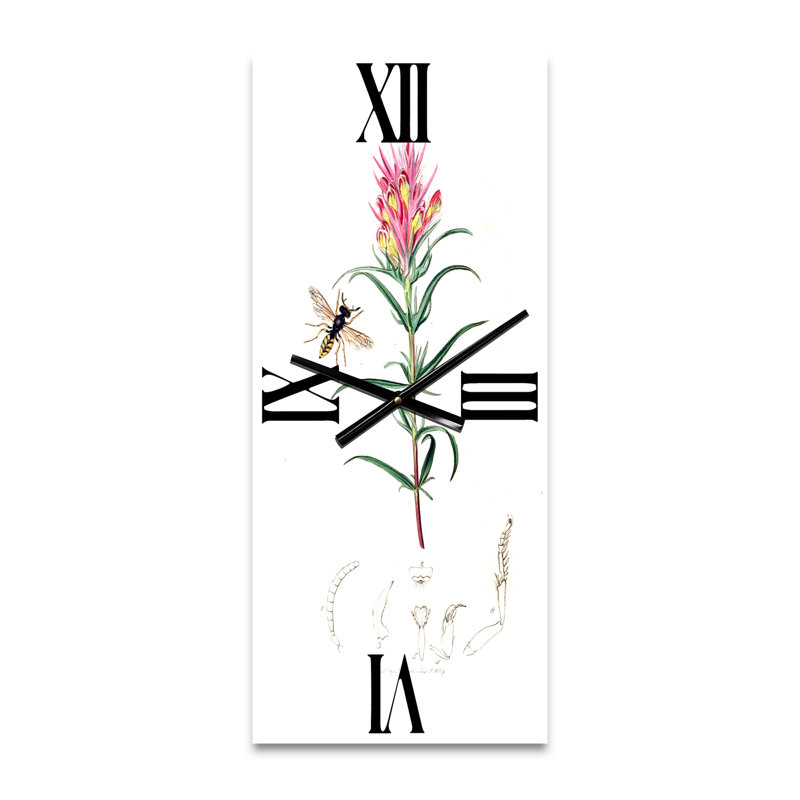 Horloge murale insectes et plantes I, Grand