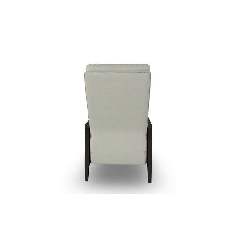 Modern High Leg Recliner, Cloud, Espresso