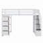 Lit mezzanine avec tablettes, tiroirs et escaliers-1568603547